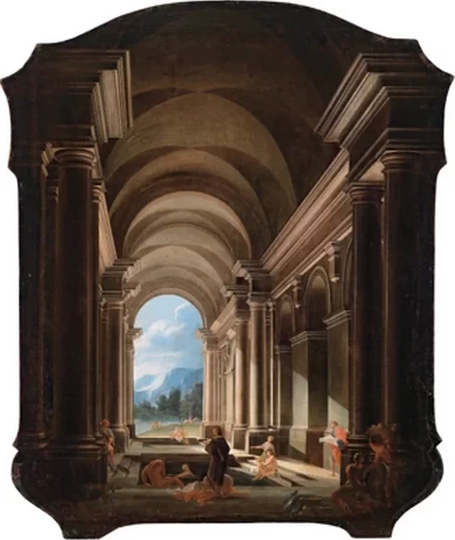 Vista di un palazzo antico - con Niccolò Codazzi